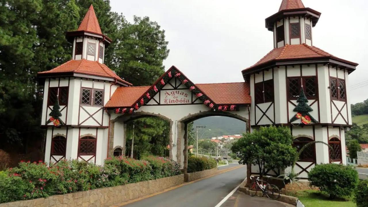 Agradável Flat - Cavalinho Branco - Águas De Lindóia Apartamento Exterior foto